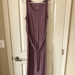 Purple Striped Dress
